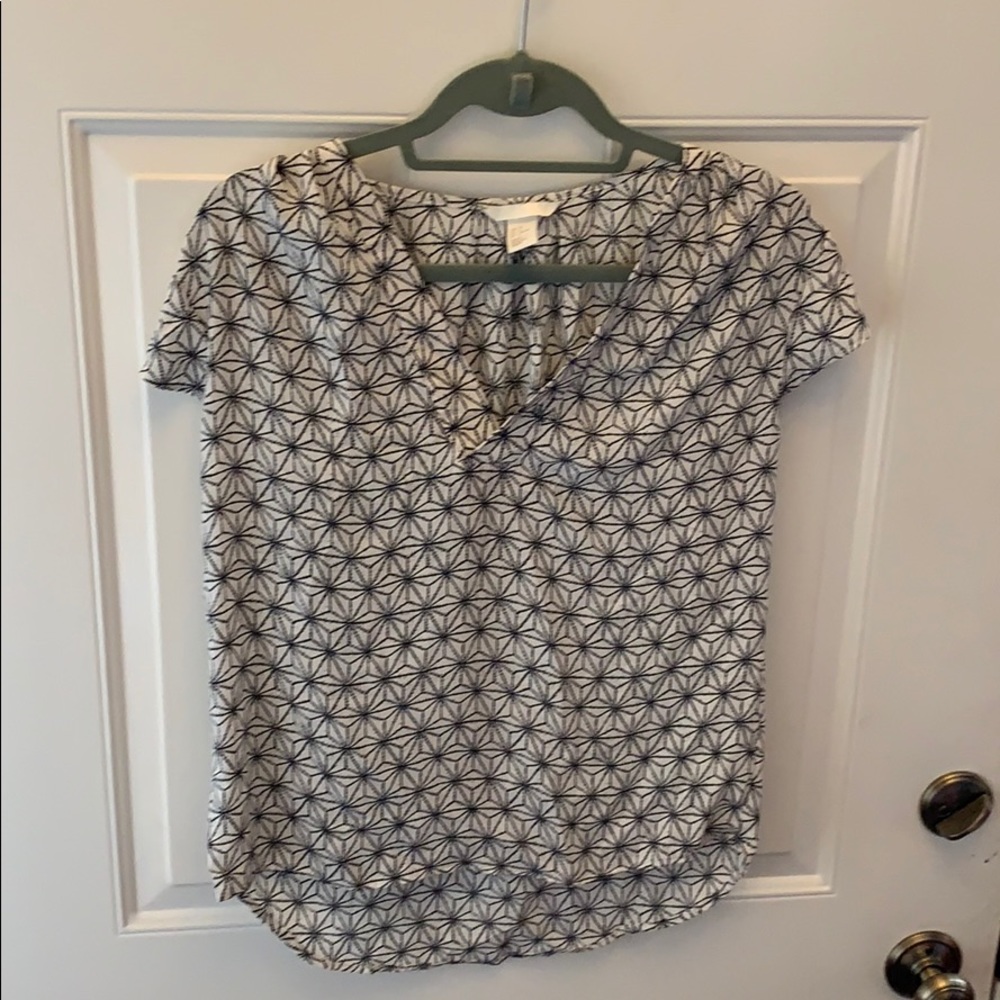 Abstract patterned blouse